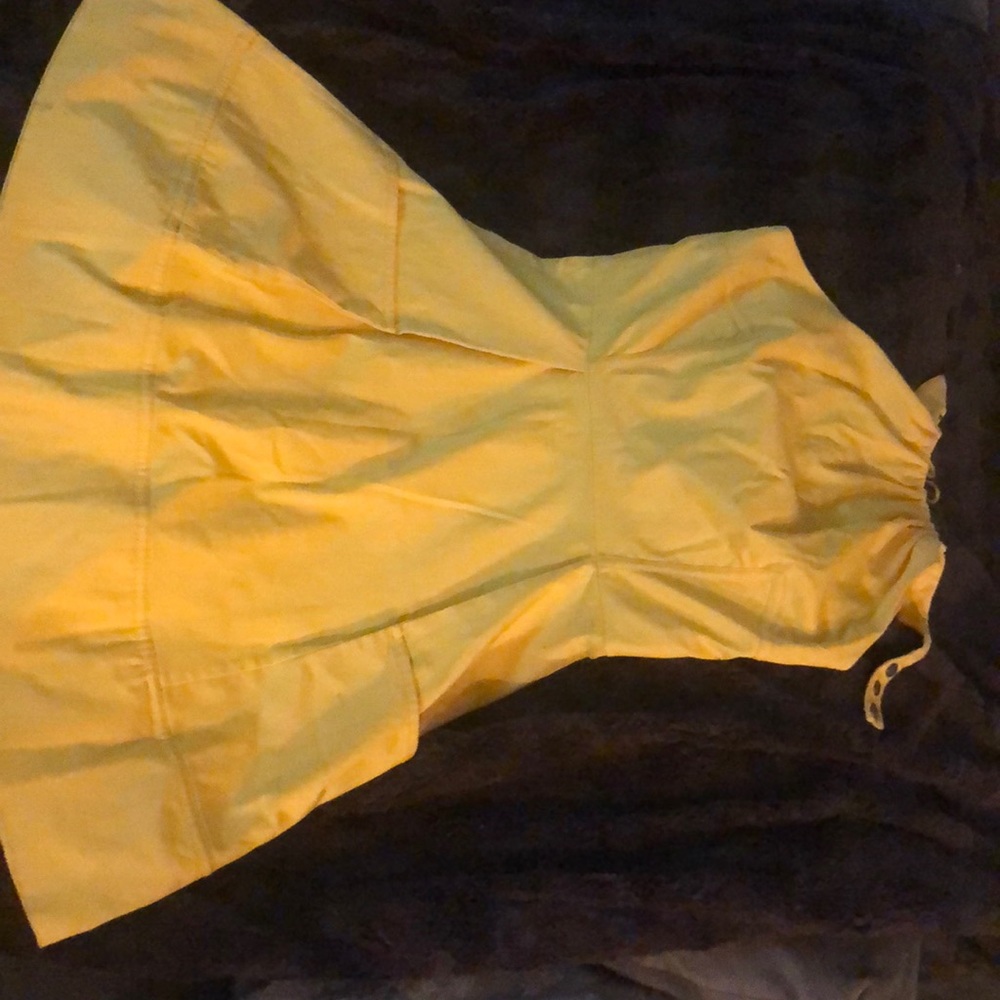 Yellow halter dress